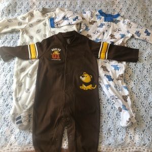 3pc set of pajamas size 6 months and 6-9